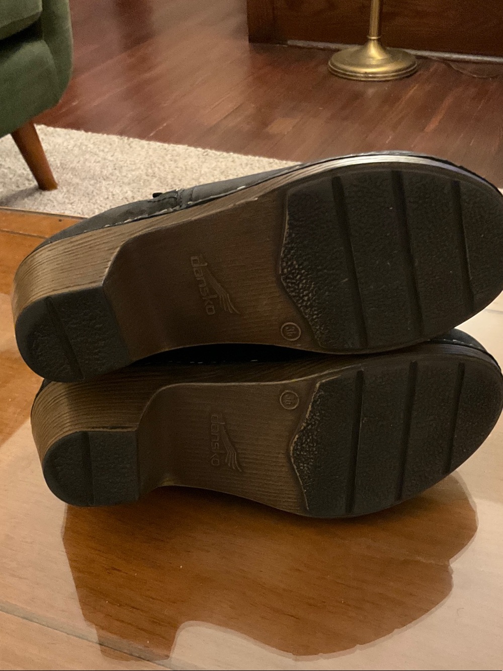 Dansko Black Suede Ankle Booties with Side Zip - Picture 6 of 7
